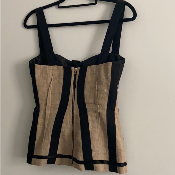 D&G Black Silk & Linen Corset Top, size 40 - Picture 6 of 6